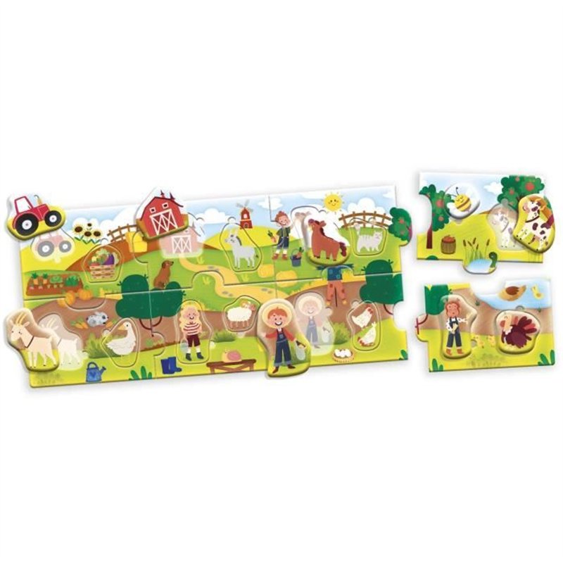 Image secondaire de La Ferme - Puzzle panoramique - CAROTINA BABY - Développement de la logique, Motricité fine