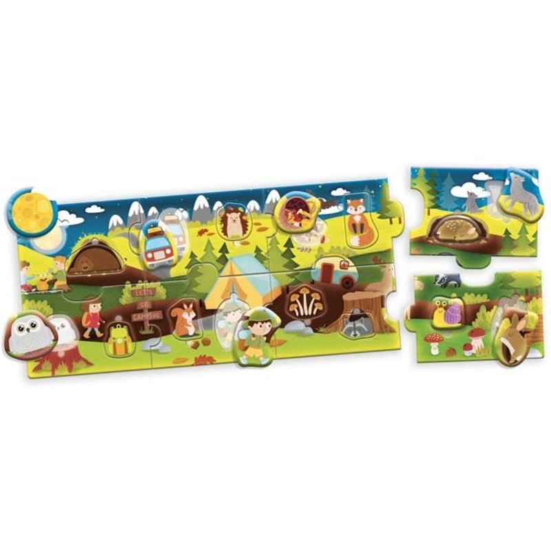 Image secondaire de Les Bois - Puzzle panoramique - CAROTINA BABY - Développement de la logique, Motricité fine