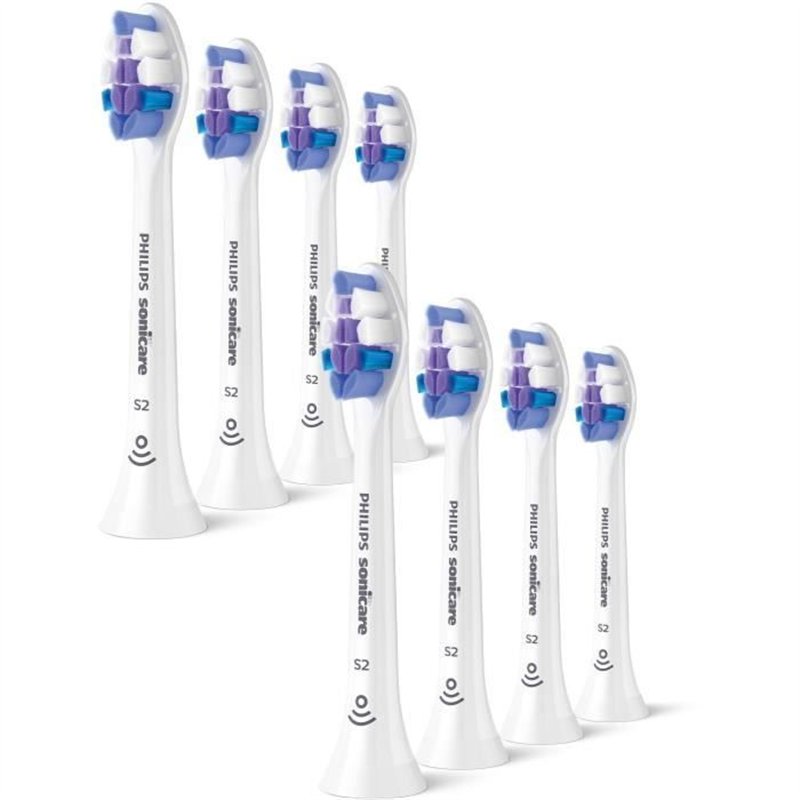 Image secondaire de Lot de 8 têtes de brosse - PHILIPS - HX6058/87 - S2 white