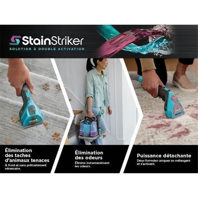 Pack de solutions nettoyantes SHARK StainStriker Pet - 946 ml/473 ml