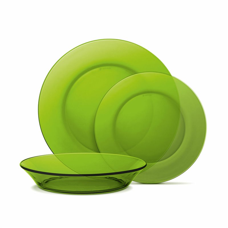 Image secondaire de Service de Vaisselle Duralex Lys 12 Pièces Vert (2 Unités)
