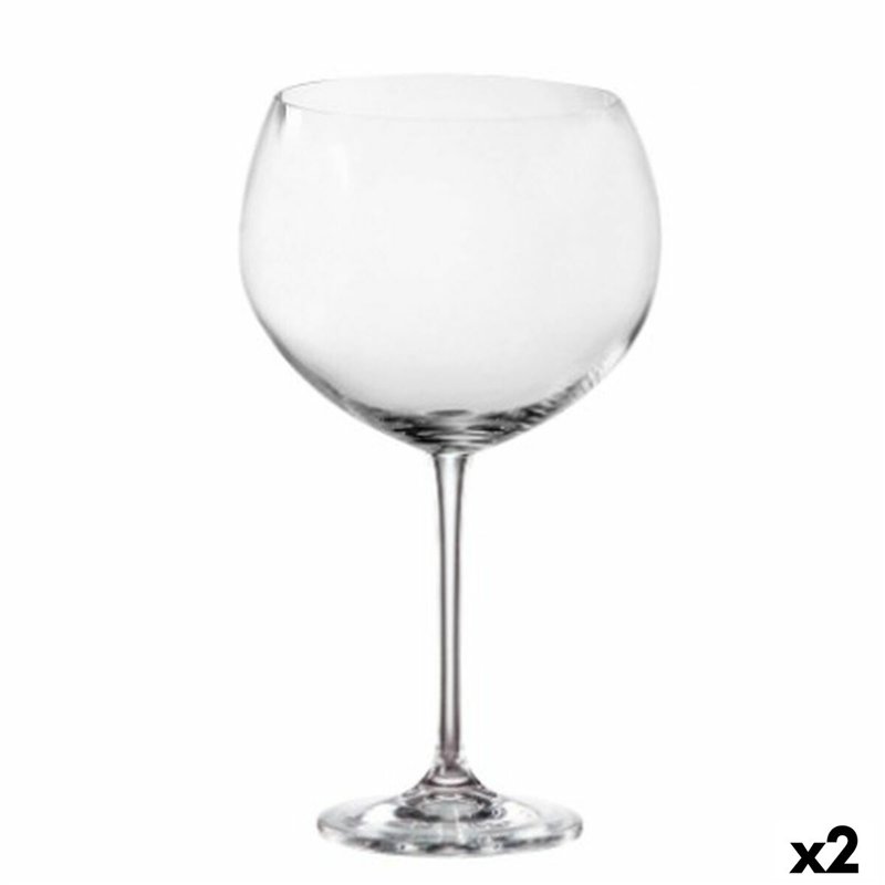 Set de Verres pour Gin Tonic Bohemia Crystal Enebro 850 ml 4 Pièces (2 Unités) (4 Unités)