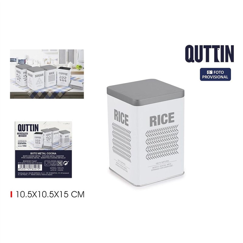 Image secondaire de Boîte en métal Quttin RICE (12 Unités)