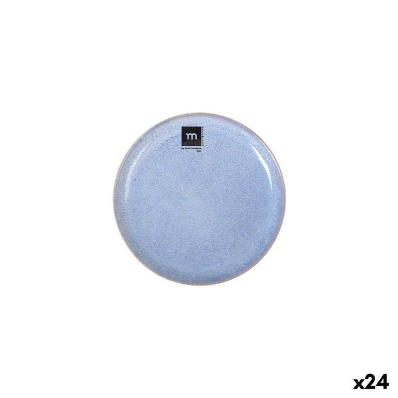 Assiette plate La Mediterránea Macarella blue Ø 16 cm (24 Unités)