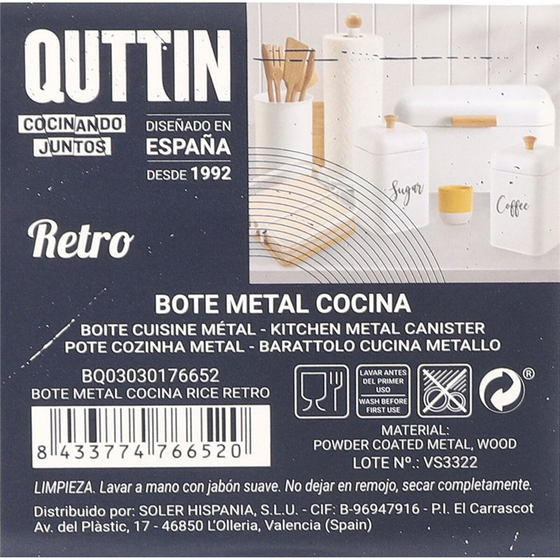 Image secondaire de Boîte en métal Quttin RICE (12 Unités)