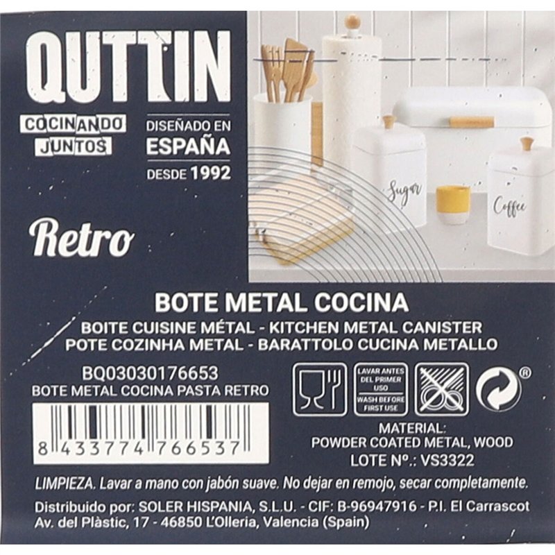 Image secondaire de Boîte en métal Quttin PASTA (12 Unités)