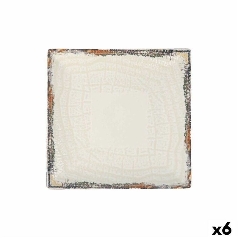 Assiette plate La Mediterránea Albus 24 x 24 x 2 cm (6 Unités)