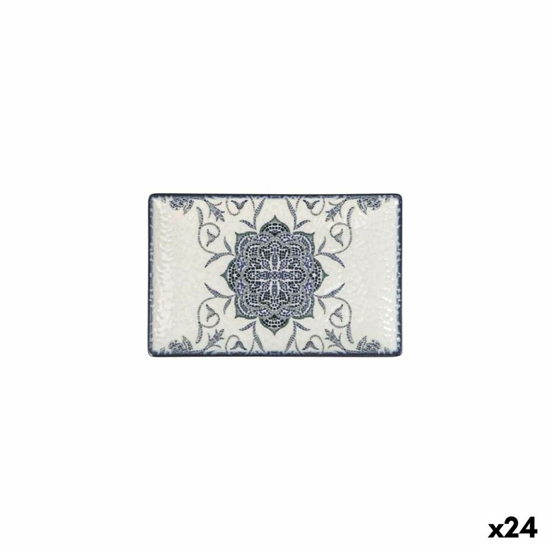 Plat à Gratin La Mediterránea Rosetta Rectangulaire 20 x 13 x 2 cm (24 Unités)