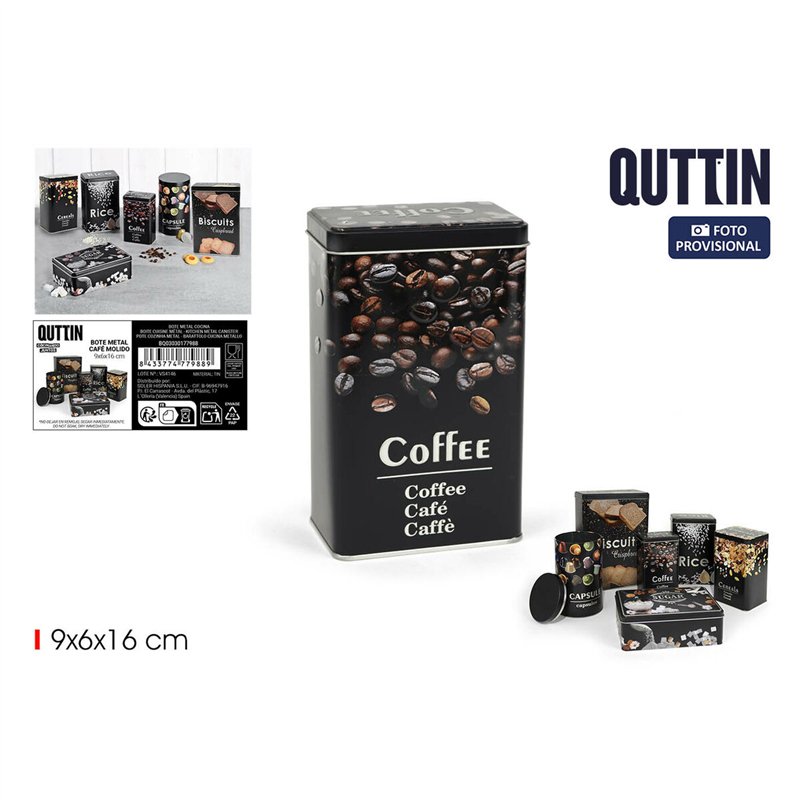Image secondaire de Boîte en métal Quttin COFFEE (12 Unités)