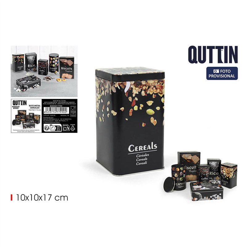 Image secondaire de Boîte en métal Quttin CEREALS (12 Unités)