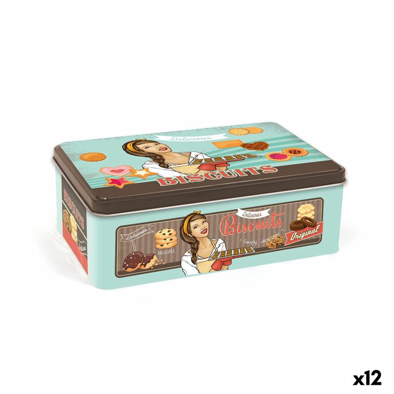 Boîte en métal Quttin BISCUITS (12 Unités)