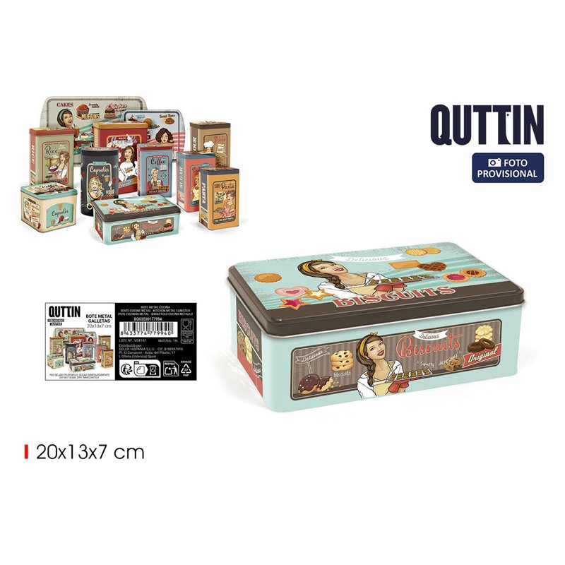 Image secondaire de Boîte en métal Quttin BISCUITS (12 Unités)