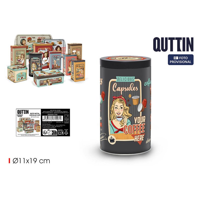 Image secondaire de Boîte en métal Quttin Capsules (12 Unités)