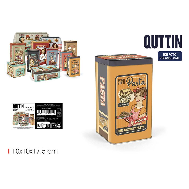 Image secondaire de Boîte en métal Quttin PASTA (12 Unités)