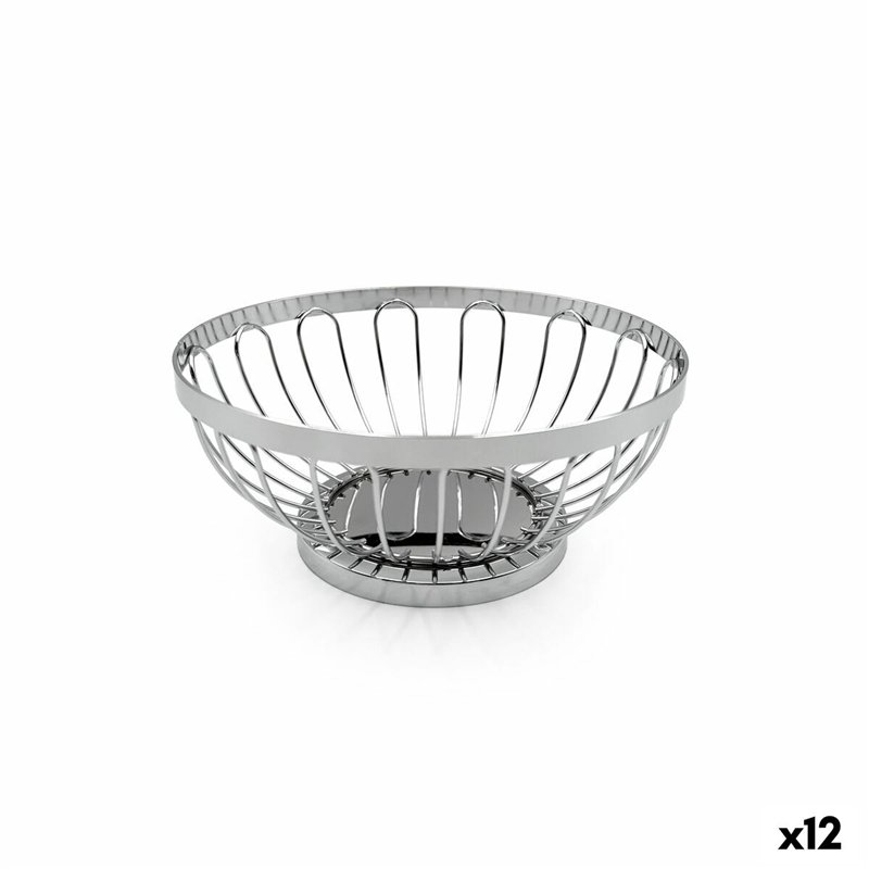 Corbeille à Pain My Bar Argenté Métal 17,5 X 7 CM (12 Unités)