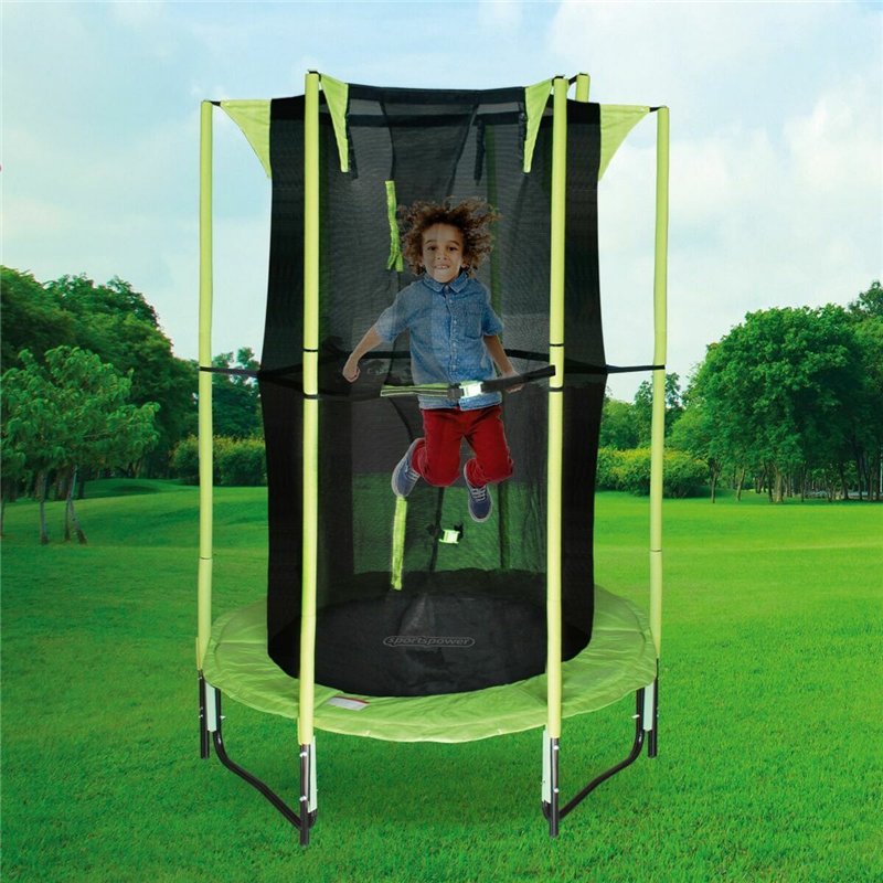 Image secondaire de Trampoline pour Enfants avec Filet de Sécurité Colorbaby 122 x 122 x 184 cm