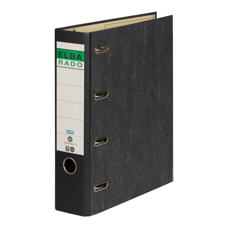 Elba 10409SW Classeur double A4 (Noir) (Import Allemagne)