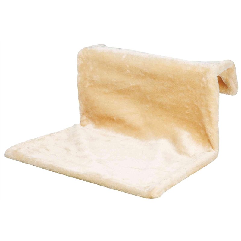 TRIXIE Nid pour radiateur - support réglable - entre 10 - 12 cm - housse en peluche - pour radiateurs courants - jusqu'à 5 kg -