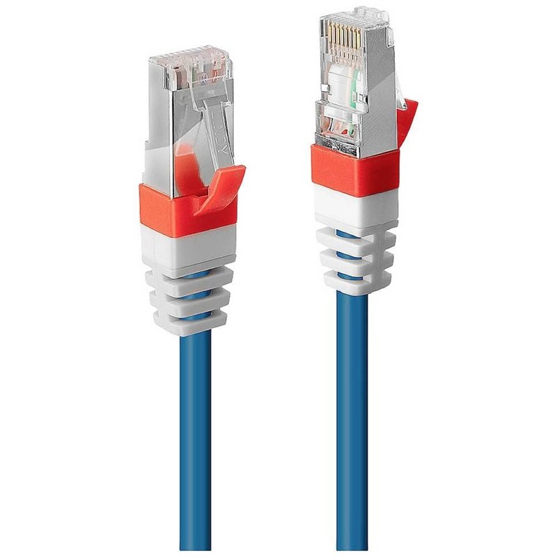 Lindy 45380 Câble patch cat.6 (A) S/FTP PIMF Premium 10 Gbit sans halogène 15 m Bleu