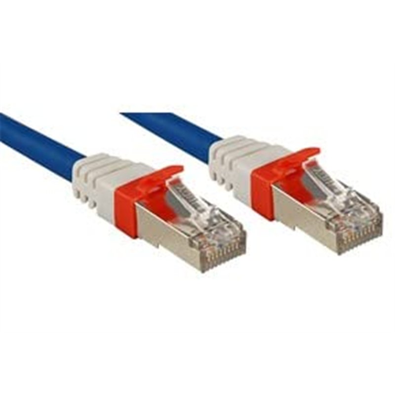 Image secondaire de Lindy 45380 Câble patch cat.6 (A) S/FTP PIMF Premium 10 Gbit sans halogène 15 m Bleu
