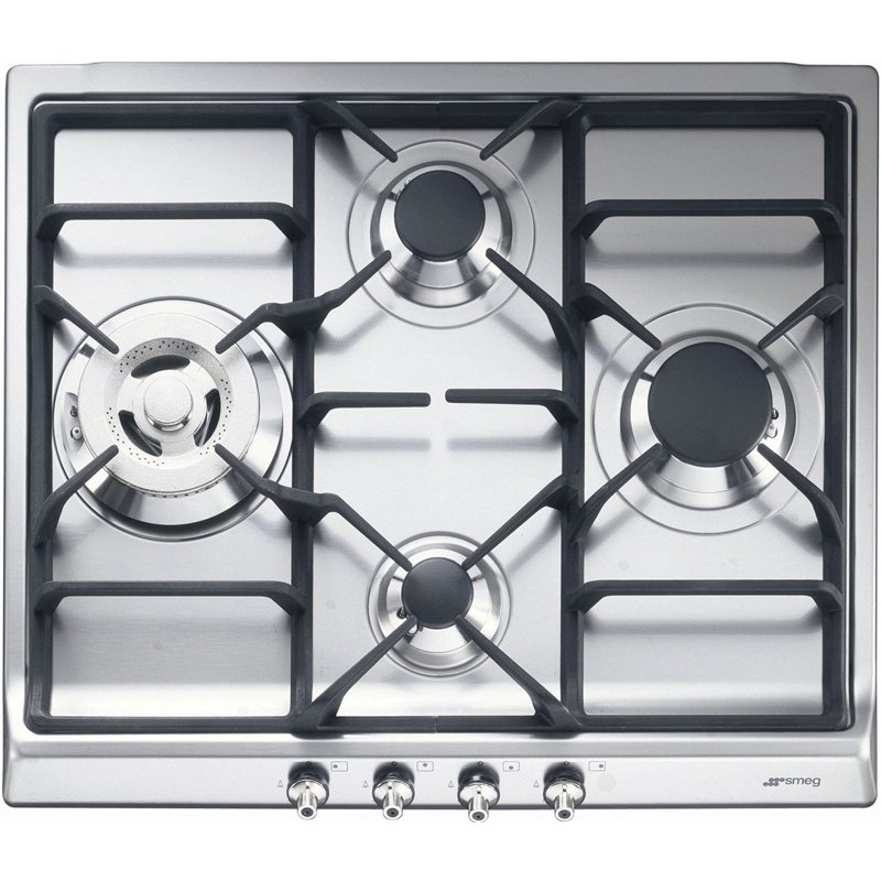 Plaque gaz Smeg SER60SGH3 - 4 foyers