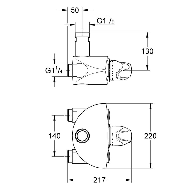 Image secondaire de Grohe Mitigeur Thermostatique Grohtherm Xl 35085000 (Import Allemagne)