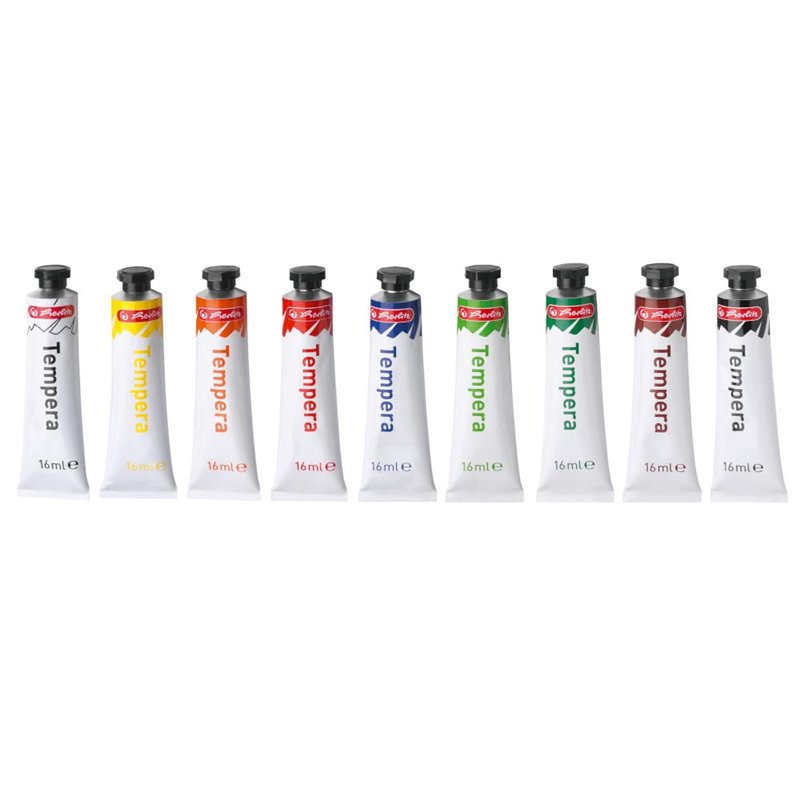 Image secondaire de herlitz gouache en tube, couleurs assorties, boîte de 10,