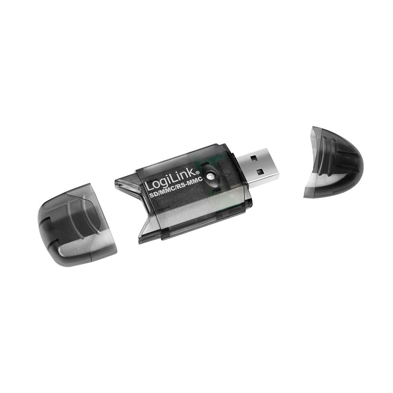 LogiLink CR0007 Lecteur de carte USB 2.0 SD/SDHC/MMC/RS-MMC Noir