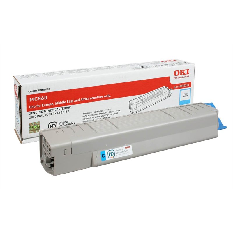 Image secondaire de OKI MC860 Cartouche de toner 1 x cyan 10000 pages