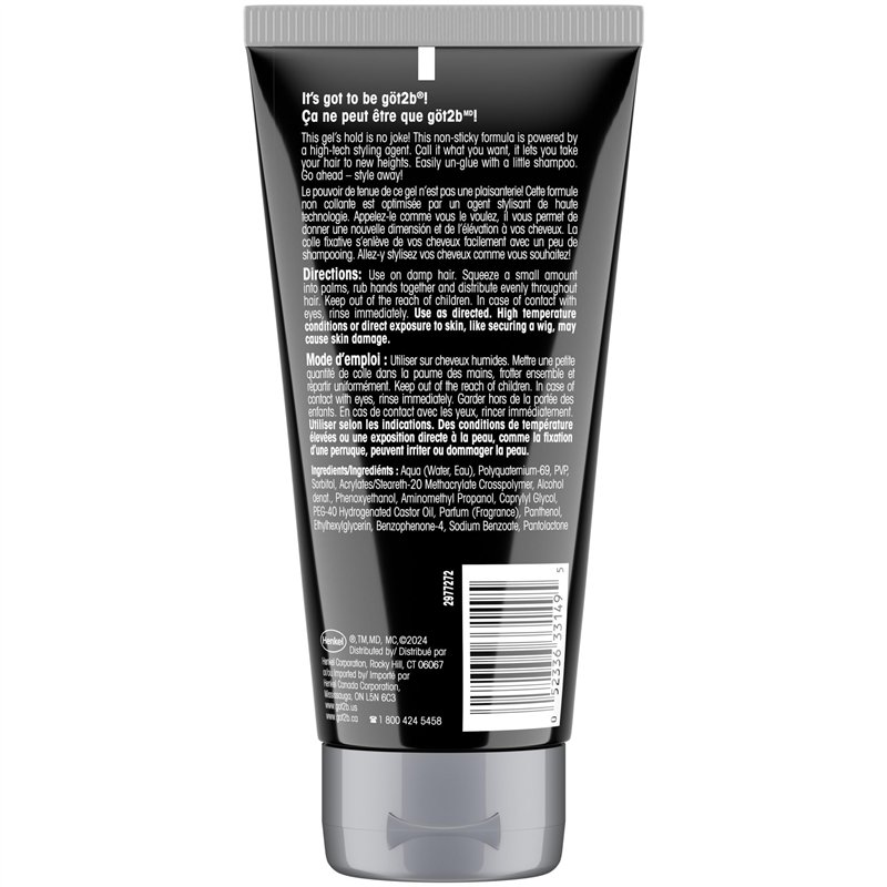 Image secondaire de Schwarzkopf got2b Gel capillaire ultra coiffant collé, tient jusqu'à 72 heures, sans résidus blancs, contrôle des bords, végétal