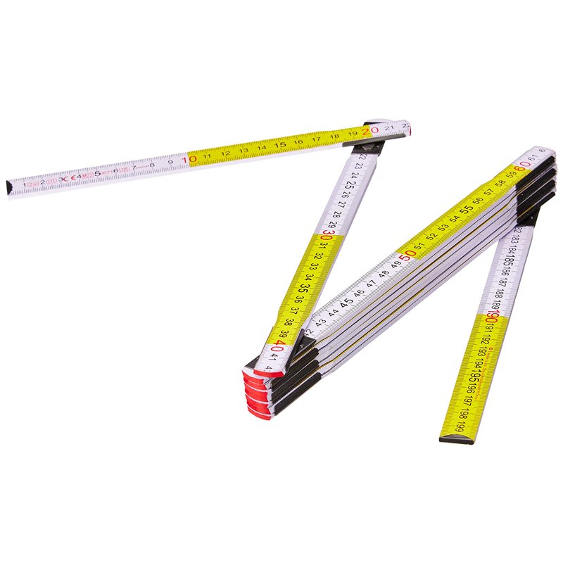 Image secondaire de Stanley 0-35-458 Mesure pliante 2 m x 17 mm en bois Blanc/Jaune