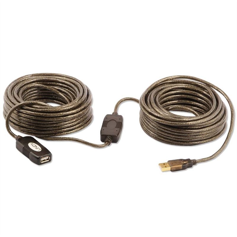 Image secondaire de LINDY - Rallonge Pro USB 2.0 Actif 20 Mètres, Connecteur USB Type A Mâle vers Femelle, Vitesse de Transfert de Données Super Rap