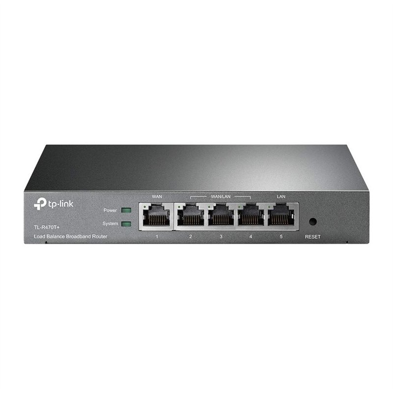 TP-Link Load Balance Broadband Router,10/100M WAN Ports, Abundant Security Features, With Lightning Protection(TL-R470T+)