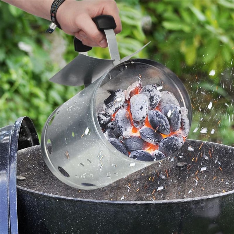Image secondaire de HI 60061 Allume-charbon pour barbecue en métal Argenté