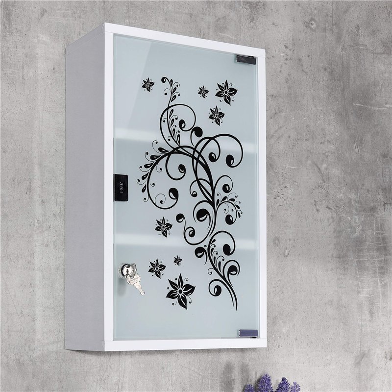 Image secondaire de Multistore 2002 Hi - Armoire à Pharmacie Robuste avec étagères, refermable, Pratique Armoire Murale compacte en Verre, Rangement