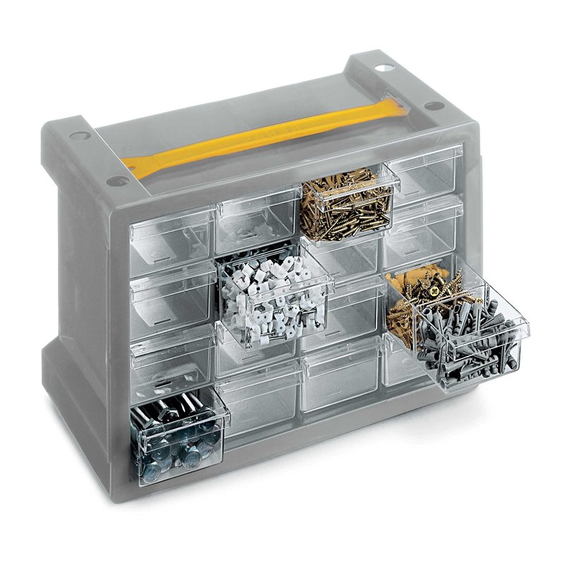 TERRY Poker Boîte de rangement avec 16 compartiments