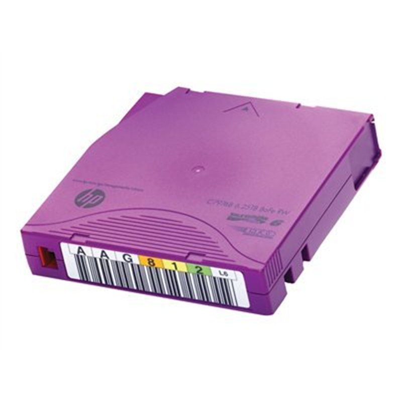 Image secondaire de HP c7976bn LTO-6 Ultrium Cartouche de données bafe Non Custom étiquetée 500 (6 250 Go, 400 Mbit/s)