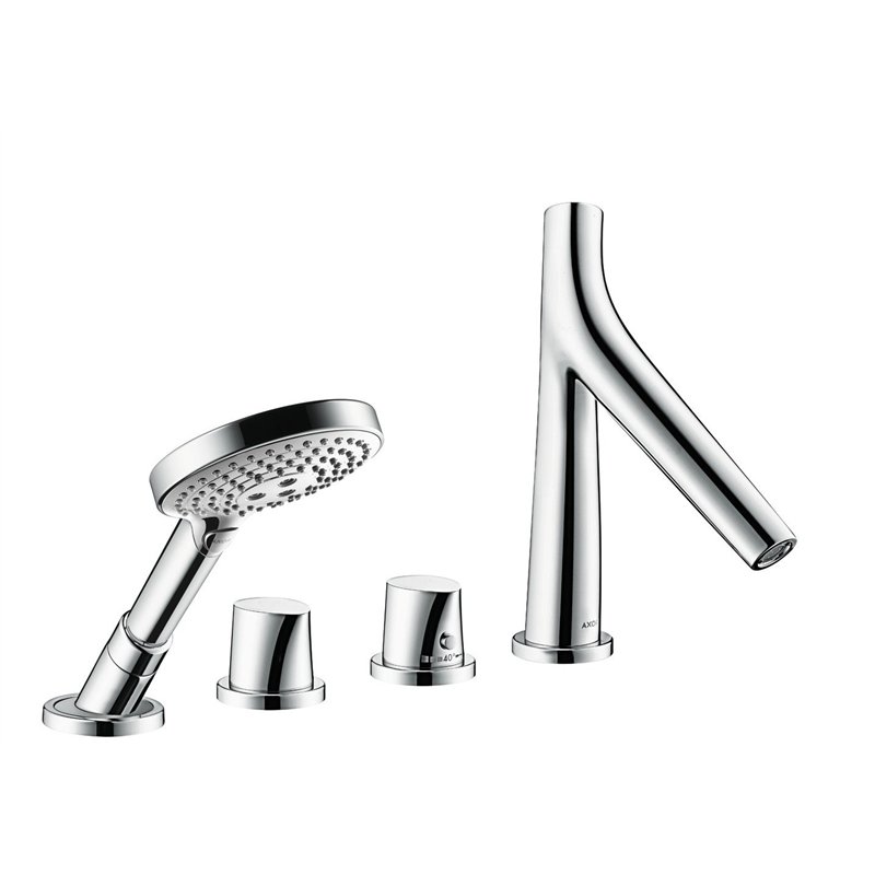 Hansgrohe Axor Hansgrohe - Robinet encastré - Mitigeur AXOR STARCK ORGANIC Set finition B/D 4 trous - Baignoire