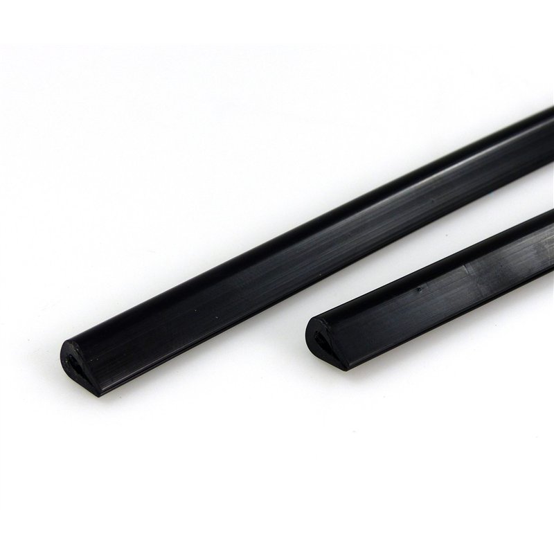 Carlinea 483671 Set di 2 profili salvaporta, neri, 45 cm