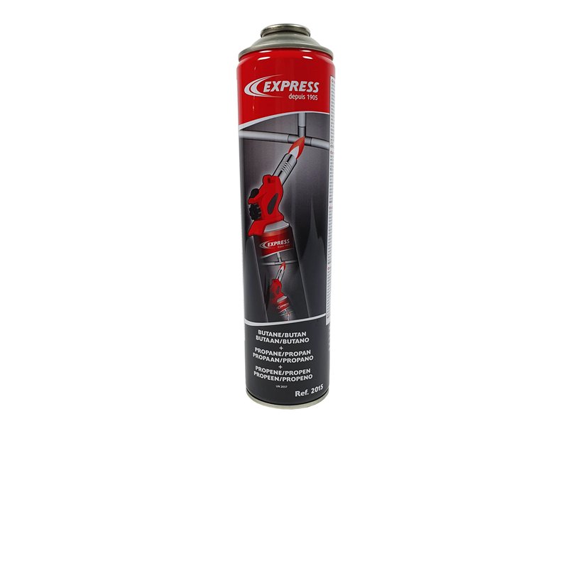 Image secondaire de Express, 2015, Cartouche Gaz 326 g Propène (36%) + Butane + Propane pour Réf. 343, 351 et 525, Accessoire pour Fer à Souder, Lam