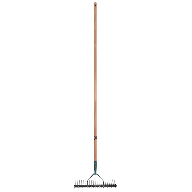 Image secondaire de Leborgne, Scarificateur 32 Dents avec Manche, Modèle 460321, Outil de Jardinage en Acier, Idéal pour Aérer et Éliminer la Mousse