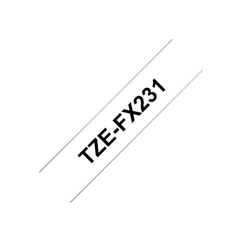 Image secondaire de Brother TZE-FX231 Etiquettes Noir