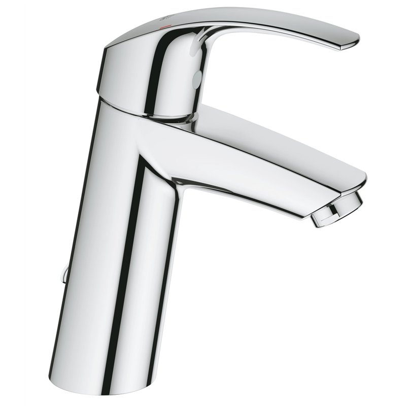 Grohe Robinet de Lavabo Eurosmart Cosmopolitan Chaînette Rétractable Bec Medium Ecojoy 23323001 (Import Allemagne)
