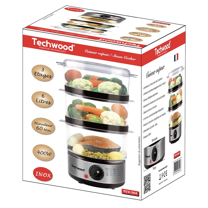 Image secondaire de Techwood TCV-364 Cuiseur Vapeur