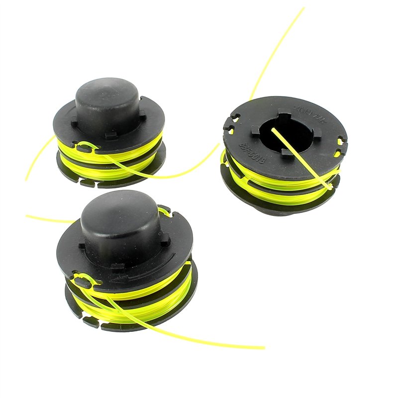 Ryobi - Lot 3 bobines Double Fil Ø 1,2 mm pour Coupe-Bordures électriques RLT3025 / RLT3025F / RLT3025S / RLT3525S / RLT3525 / R