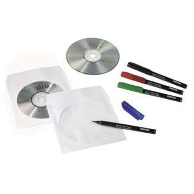 Image secondaire de Hama CD Paper Sleeves, White, 50 pcs/Pack 1disques Blanc - Étuis disques optiques (White, 50 pcs/Pack, 1 disques, Blanc, Papier)