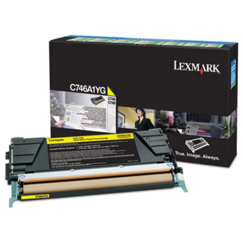 Image secondaire de C746A1YG Lexmark C748 Cartouche de toner Jaune