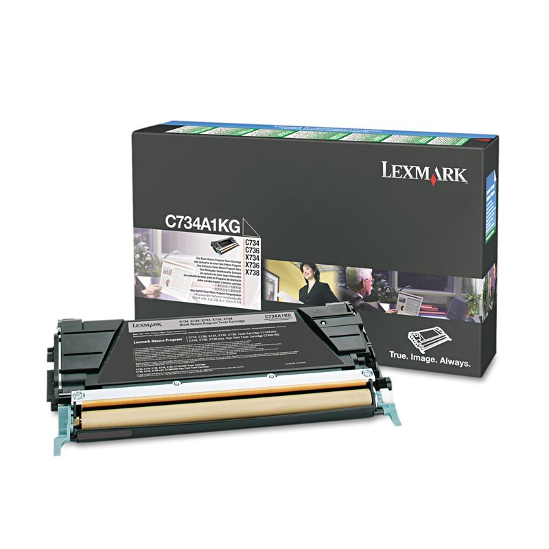 Toner Original LEXMARK C734A1 Negro - C734A1KG [PAG-8000]