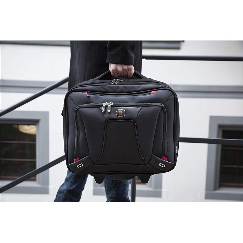 Image secondaire de WENGER Transfer Porte-Documents, Sacoche à roulettes pour Ordinateur Portable 16 Pouces, Tablette Tactile 10 Pouces, 20 l, Femme