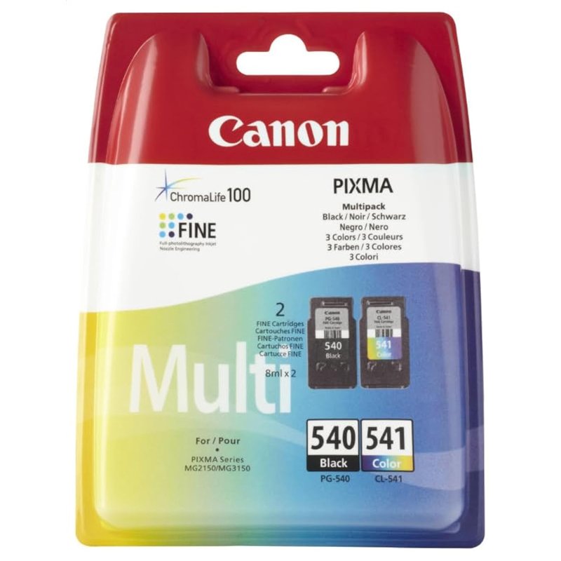 Canon PG-540 / CL-541 cartouche d'encre 2 pièce(s) Original Noir, Cyan, Magenta, Jaune